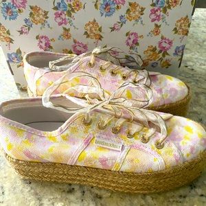 COPY - Size 37 Love Shack Fancy/Superga Collab espadrille sneaker. Worn once